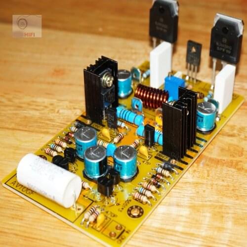 KYYSLB DC Dual 28V ~ 50V 120W 8 Ohm High Power AV10GF Amplifier Board NJW0281G NJW0302G AV Subwoofer Amplifier Board 2N5551/5401