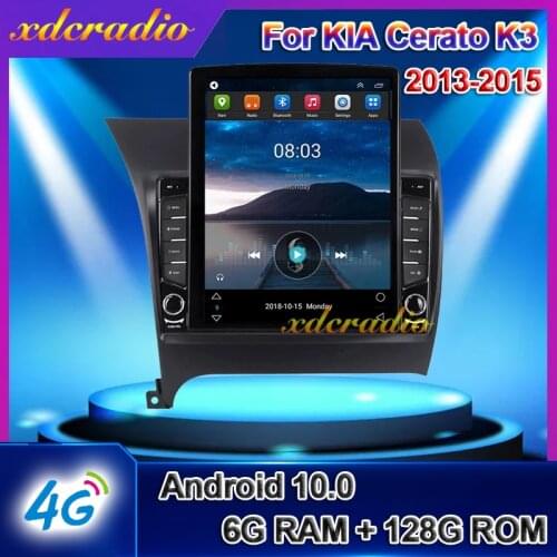 Xdcradio 10.4" Android 10.0 Tesla Style Vertical Screen For KIA Cerato K3 Car Radio Multimedia Player GPS Navigation 2013-2015