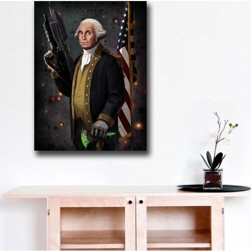 Wxkoil Art Wall Art George Washington Print Painting Modern Wall Art For Living Room Home Decor Oil Painting Unframed
