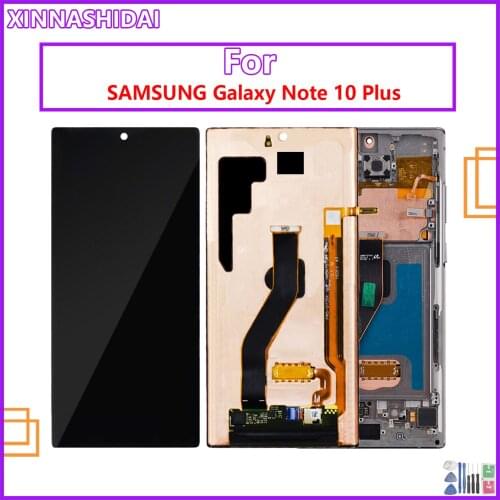 100% Original Lcds for SAMSUNG Galaxy Note 10+ N970F N970 N9700 LCD Display Touch Screen for Note 10 Plus Note10 N975 N9750