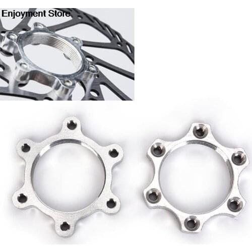 6 Bolt 44mm Bike Freewheel Threaded Hubs Disk Disc Bicycle Brake Rotor Flange Adapter Bicycle Brake Parts