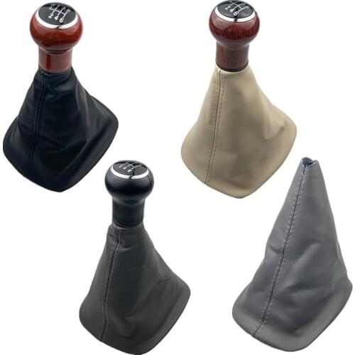 5/6 Speed Gear Shift Knob Leather Gaiter Boot Cover Case Skin For Volkswagen VW Passat B5 B5.5 1998-2004 Car Styling Accessories