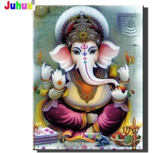 5D DIY square round Diamond Painting Ganesha Lord Shiva God Shiva Brahma Wall Art Set Mosaic Diamond Embroidery Sale