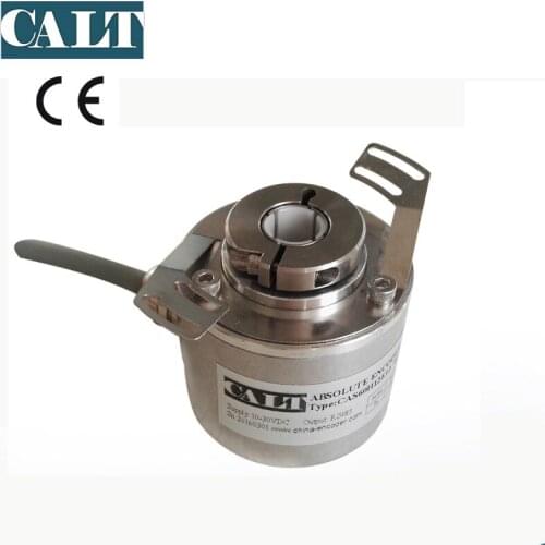 CALT 12mm Hollow shaft Multi turns Absolute Rotary Encoder 12bit 4096 Resolution Analog Digital 0-5v SSI RS485 out CAX60H1212E10