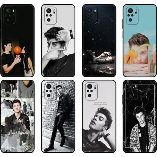 Black tpu Case For Xiaomi Redmi 9T Case Redmi Note 9T Note 10 Pro Case shawn mendes