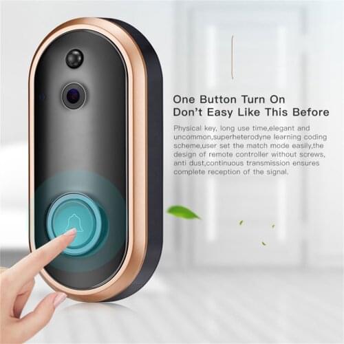 1080P Smart WIFI Security Doorbell Wireless Video Phone Camera Night Vision Smart Home Door Bell Camera Security Online Alarm