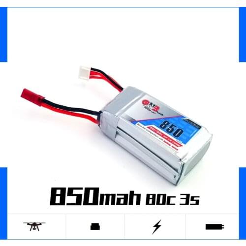 Gaoneng GNB 850mAh 3S 11.1V 80C/160C Lipo battery JST Plug XT30 XT60 Connector for FPV Racing Drone 180CFX 3D Quadcopter Helis
