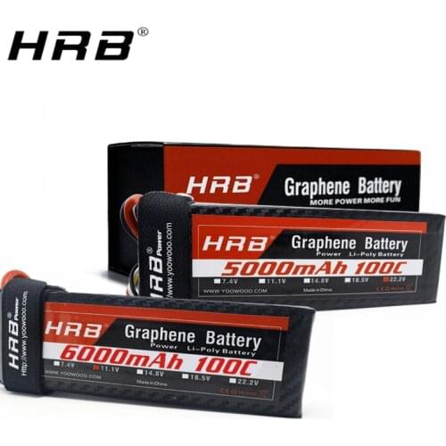 HRB Graphene 3S Lipo Battery 11.1V 5000mah 6000mah 4000mah 3800mah 3000mah 2S 7.4V 4S 14.8V 5S 6S 22.2V RC Airplanes Parts XT60