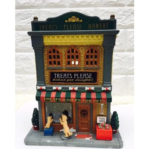 Handpanted Ceramic Mini Castle House Cottages Decor Crafts Fairy Garden Ornament Landscape Home and Party Decoration Gift