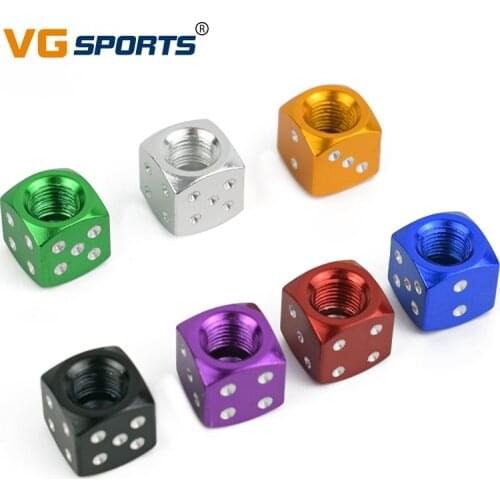 4pcs/8pcs Dice Valve Caps High Quality Tire Air Valve Stem Caps Car Trunk Mountain Road Bike Bicycle Wheel Rims Accessories