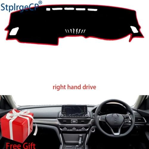 Car Dashboard Cover Mat for Honda inspire 2019 Right Hand Drive Dashmat Pad Dash Mat Covers Dashboard Accessories