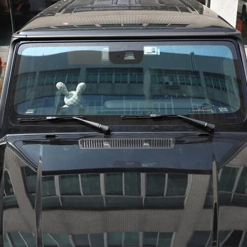 Alloy Car Styling Cover Air Outlet Frame for Mercedes-Benz G-Class G500 g63 2019-2020 Black Car Exterior Accessories 1Pcs