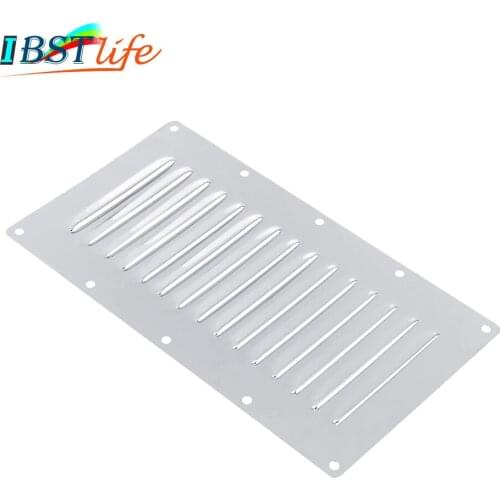 Stainless Steel 304 Boat Marine Rectangular Venting Panel Air Vent Louver Grille Ventilation Louvered Ventilator Grill Cover