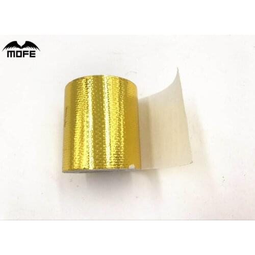 MOFE 2"x5 Meter New Roll SELF ADHESIVE REFLECT A GOLD / SILVER HEAT WRAP BARRIER Hot Selling UNIVERSAL