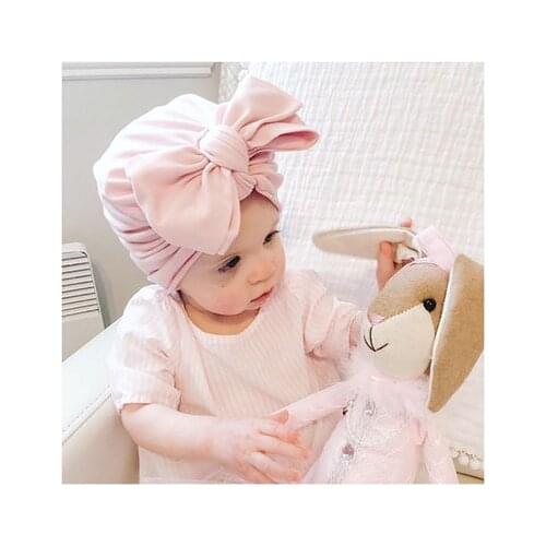 New Warm Baby Hats For Boys&Girls Infant Lovely Bowknot Hats Baby Bonnet Beanie Turban Head Accessories Kids Gifts