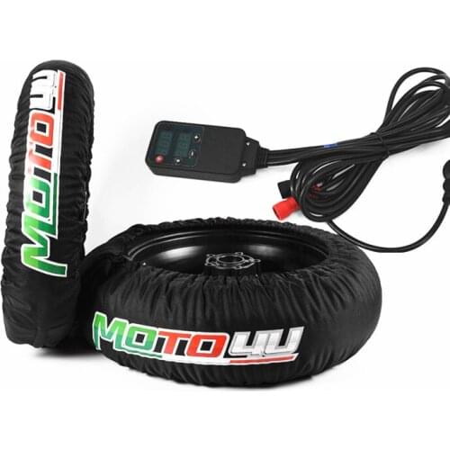 New Digital Motorcycle Race Tire Heating Cover 120/165 120/190 120/200 110/140 110/120 Front Rear Wheel Tyre Warmer Protection