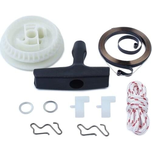 Recoil Pull Starter Spring Pulley Handle Grip Rope Kit for stIHL MS180 - MS250