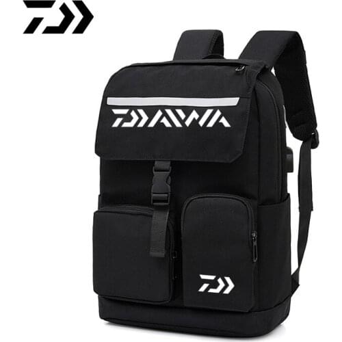 2021 Daiwa Backpack Mens Travel Computer Large-capacity Business Outdoor Multi-function Travel Backpack Canvas Fishing Bag