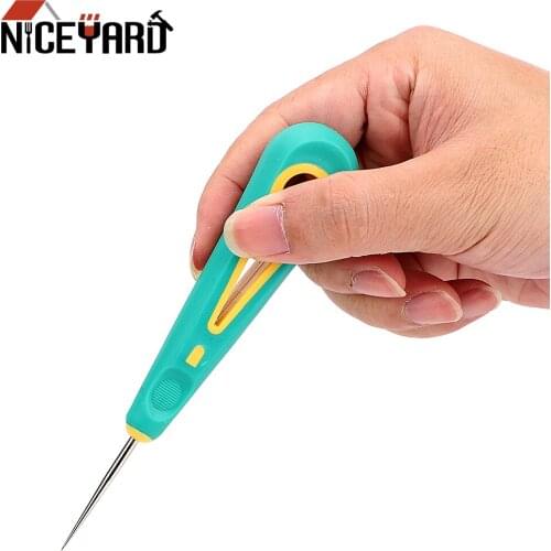 DIY WORK Manual Repair Tool Canvas Leather Sewing Shoes Leather Craft Sewing Supplies Leathercraft Needle Tool Kit Rubber Handle