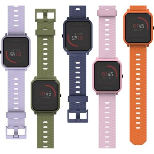 Silicone Wristband for Amazfit GTS 20mm Sports Strap for Xiaomi Huami Amazfit Bip Pace Smart Watch Bracelet Amazfit GTR 20mm