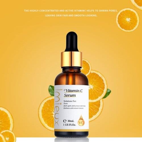 Vitamin C Whitening Face Serum Lighten Spots Brightening Facial Skin Anti-Aging Remove Freckle Speckle Care Cosmetic 30ml TSLM1