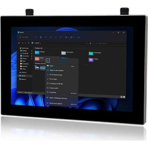12.1"rugged industrial panel PC J1900 3855u i3 i5 fanless stainless steel full sealed waterproof IP66/IP69K 4G RAM 128G SSD