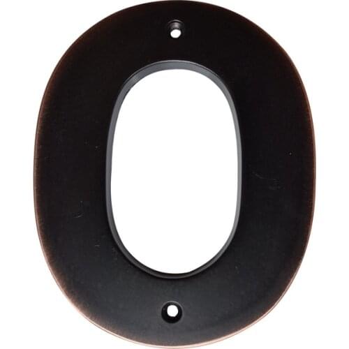 12cm Wide Area Modern House Number Door Home Address Numbers for House Number Digital Door Outdoor Sign Plates 5 Inch. #0-9 ORB