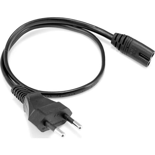 150pcs TV Power Cord 2ft 1m IEC C7 Cable EU AC Power Cable For Samsung LG Laptop AC Adapter PC Monitor Printer Radio Sony PS 3 4