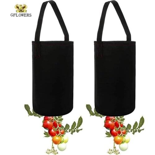 2021New Hanging Felt Strawberry Planting Bag Beautiful Planting Bag Garden Planting