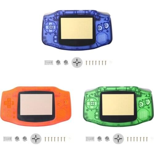 2021 New Transparent Full Set Case Cover Frame Repair Parts Kit for nintendo GameBoy Advance GBA