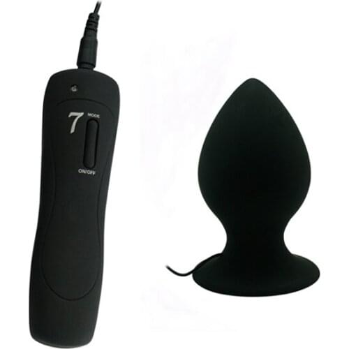 7 Frequency Vibration Anal Plug Suction Cup Vibrator Sex Toys for Men Silicone Intimate Goods Sex Machine for Adults Masturbator