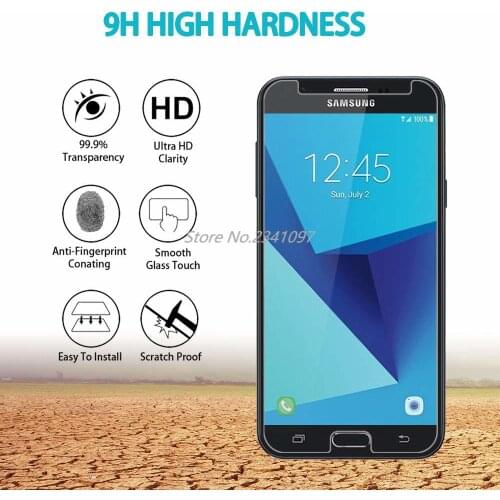 9H HD Tempered Glass For SAMSUNG Galaxy J3 J5 J7 2017 US Screen Protector Film For SAMSUNG Galaxy J327 J520 J720 Tempered Glass