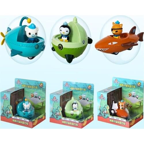 Pull back Octonauts Vehicles Boat Ship Toys Captain Barnacles Kwazii Shellington Children Best Gift