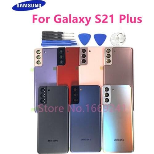 S21+ For SAMSUNG Galaxy S21 Plus G996 G996B G996F G996B/DS Housing Battery Door Back Cover + Rear Camera Lens Case + Tools