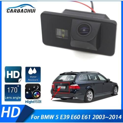 Rear View Reversing CCD HD Waterproof camera For BMW 5 E39 E60 E61 2003 2004 2005 2006 2007 2008 2009 2010 2011 2012 2013 2014