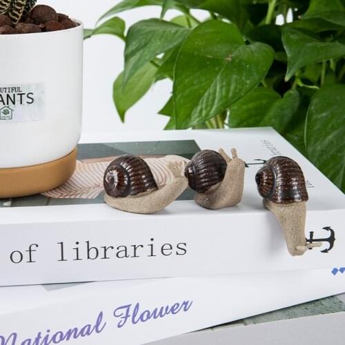 Ceramic Small Snail Ornaments Bonsai Landscape Home Decoration Desk Decorations