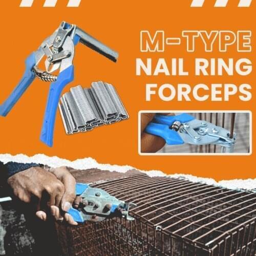 Wire Cage Buckle Snap Pliers Fastening Clamp Installation Poultry Cage Pliers 600 Nails Chichen Rabbit Fox Bird Dog Cage Clamp I