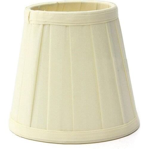 Fabric Chandelier Lampshade Holder Clip On Sconce Beside Bed Lamp Hanging light Light Yellow
