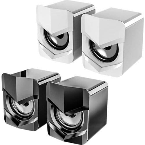 Mini Speaker 360 degree Hi-Fi Sound Effect with 3.5mm Plug USB Powered Speaker for Home Audio and Video