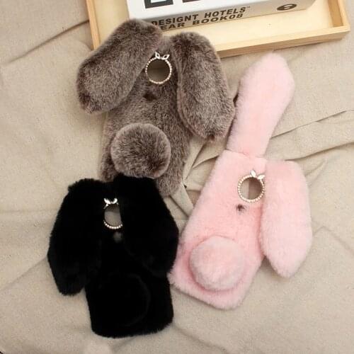 Fashion 3D Cute Rabbit Mobile Phone Case For Motorola One Fusion plus Moto One Vision G5 Plus G6 Play G7 G8 Power Lite Cover