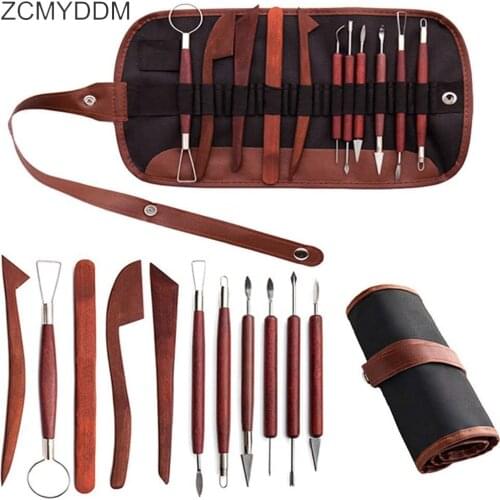 ZCMYDDM 12Pcs Polymer Clay Ceramic Pottery Sculpting Kit Wax Tools for Ceramic Polymer Shapers Modeling DIY Carved Sculpture