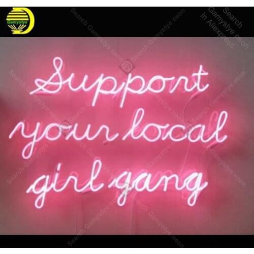 Neon Sign for Support your local girl Gang Decoracion Express coffee Neon Light up wall sign Neon Signs for bedRoom Letrero