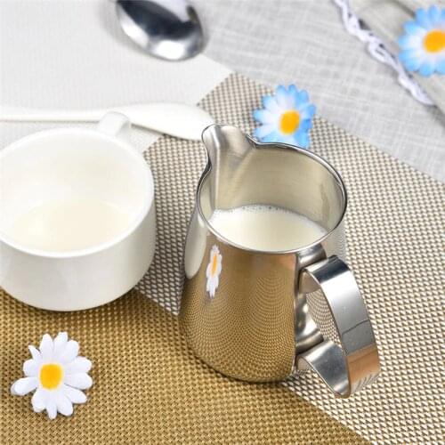 Stainless Steel Coffee Frothing Jug Pitcher Milk Bubble Foam Pitcher Cup for Coffee Lovers Kitchen Tools Drinks