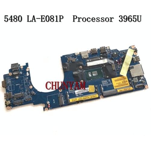 Laptop Motherboard FOR Dell Latitude 5480 CDM70 LA-E081P 3965U CPU CN-00G7HD 0G7HD TXD2X Mainboard NOTEBOOK PC 100%tested