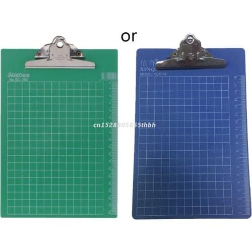 Plastic A5 File Paper Clip Writing Board With Clip Document Clipboard Scale Kit