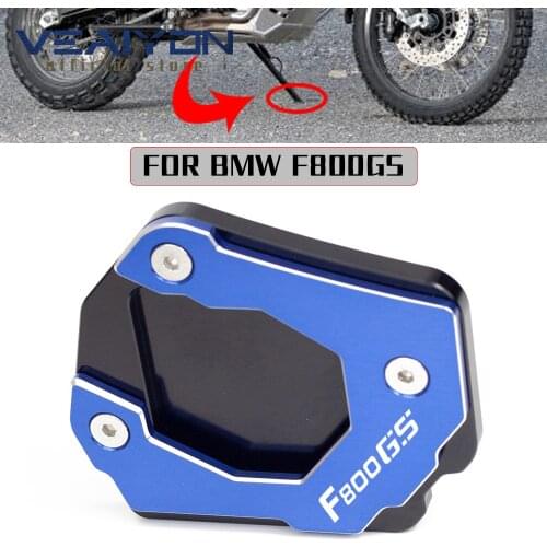 Motorcycle Kickstand Pad For BMW F800GS F800 GSA F 800GS Adventure Side Stand Enlarge Extension Kickstand Pad 2018 2019 2020