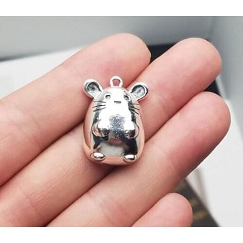 5pcs/lot--25x19mm, Totoro cham,Antique silver plated Totoro charms,DIY supplies,Jewelry accessories