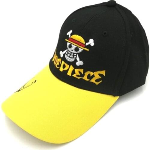 One Piece Anime Colorful Baseball Cap Adjustable Cotton Boys Youth Sport Cap