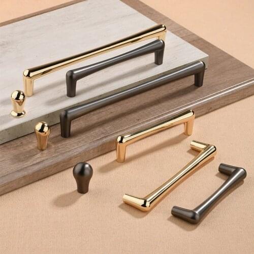 Modern Pearl Gray Furniture Handle Kitchen Cabinet Wardrobe Door Handle Drawer Knob K Gold Nordic Luxury Home Decoration