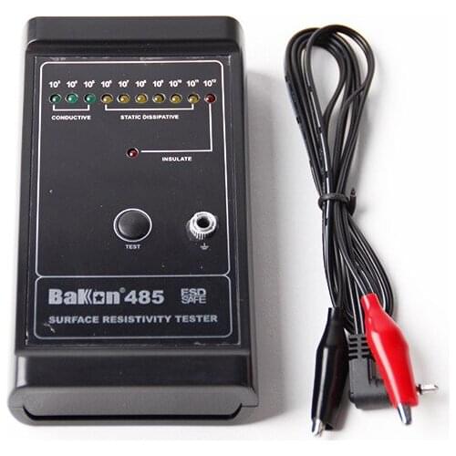 Surface Resistance Tester BK485 Static Anti-static Detector Static Impedance Instrument Insulation Resistance Meter